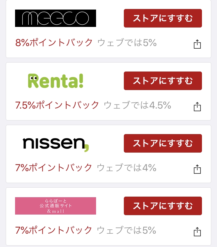 楽天リーベイツアプリ