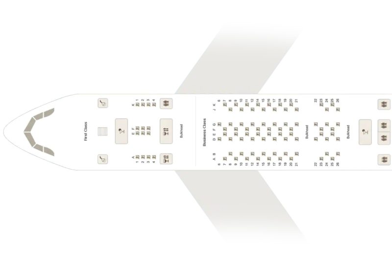 エミレーツA380ファーストクラスのシートマップ