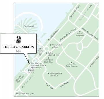 リッツカールトンドバイの地図