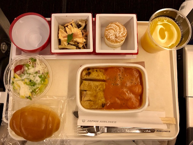 JALハワイ機内食