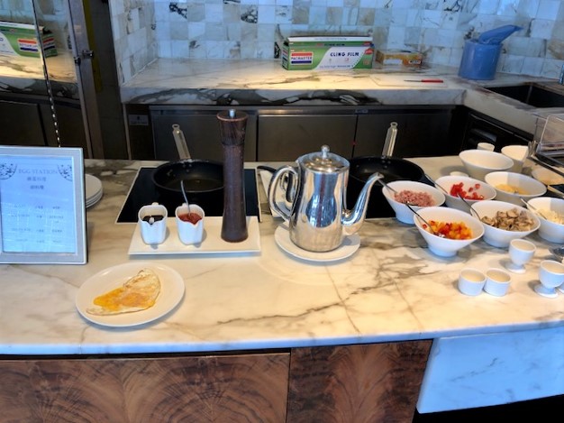 リッツカールトン香港のクラブラウンジの朝食