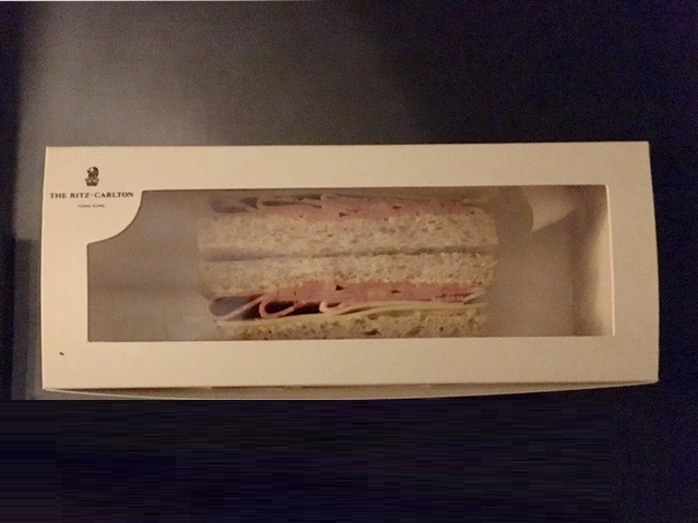 リッツカールトン香港のクラブラウンジの夜食