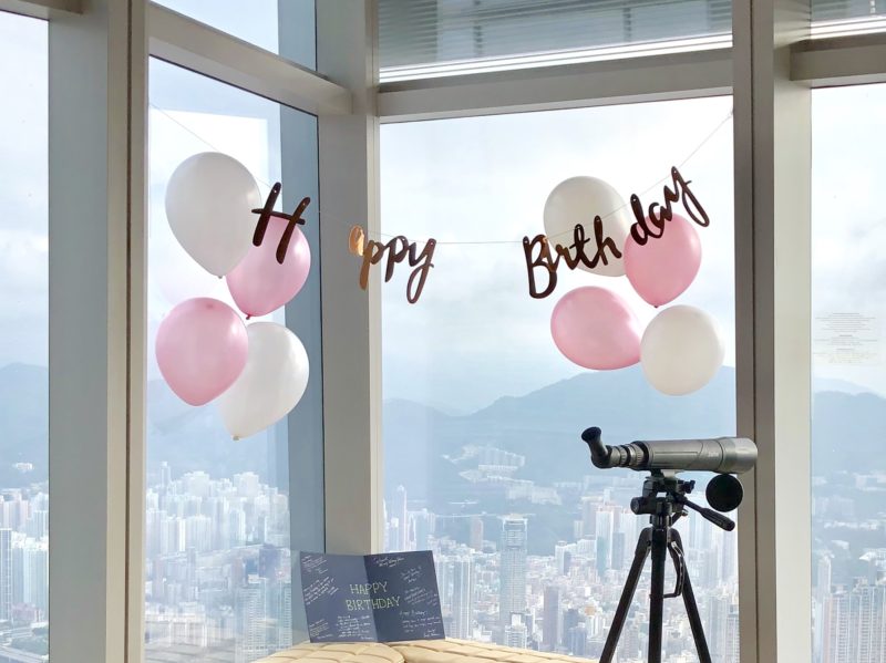 リッツカールトン香港の誕生日祝い