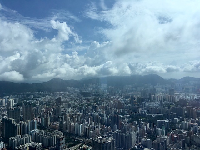リッツカールトン香港のスイートルームの眺望