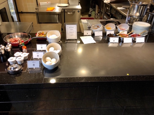名古屋マリオットのコンシェルジュラウンジの朝食