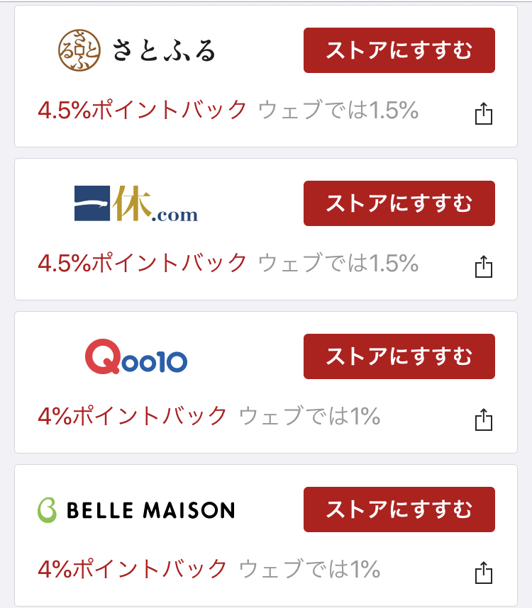 楽天リーベイツアプリ