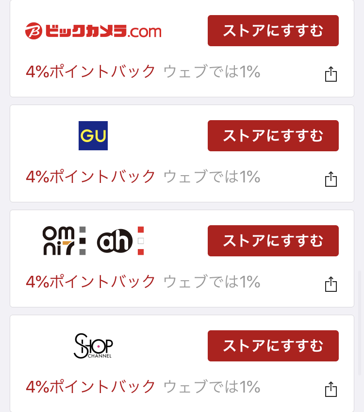 楽天リーベイツアプリ