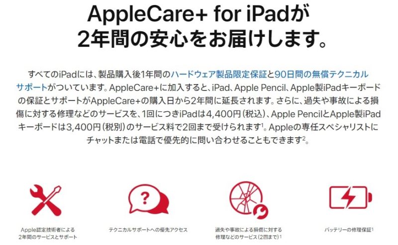 AppleCare+ for iPad
