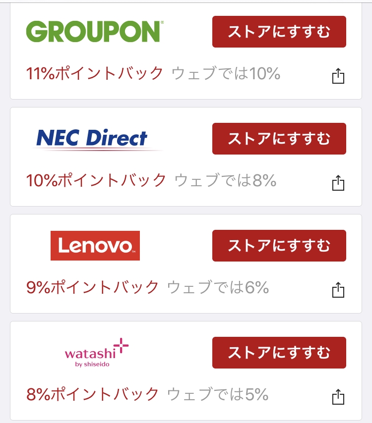 楽天リーベイツアプリ