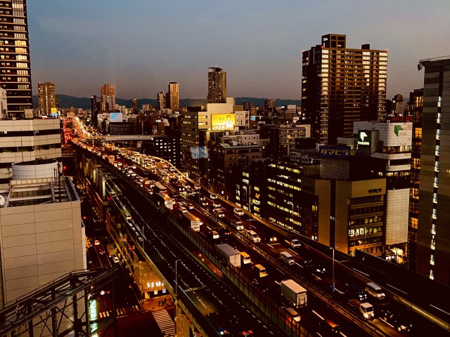 コートヤード大阪本町スイートルーム夜景