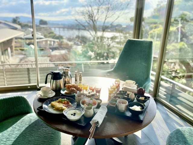 翠嵐ルームサービスの朝食