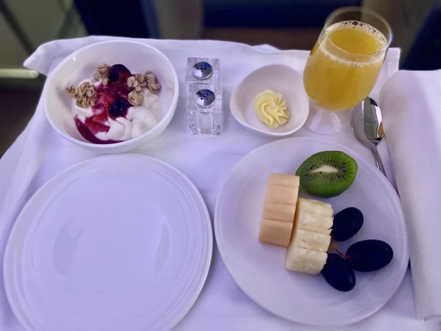 マレーシア航空ビジネスクラス機内食