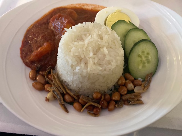 マレーシア航空ビジネスクラス機内食