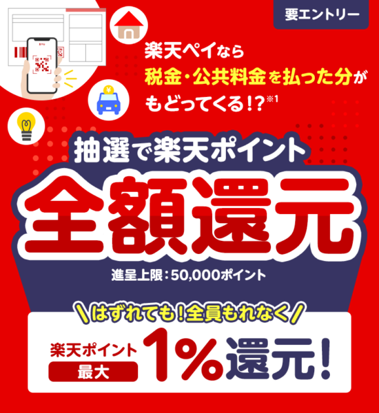 楽天ペイ請求書払いキャンペーン