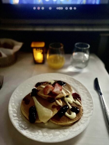 カタール航空Qスイート機内食