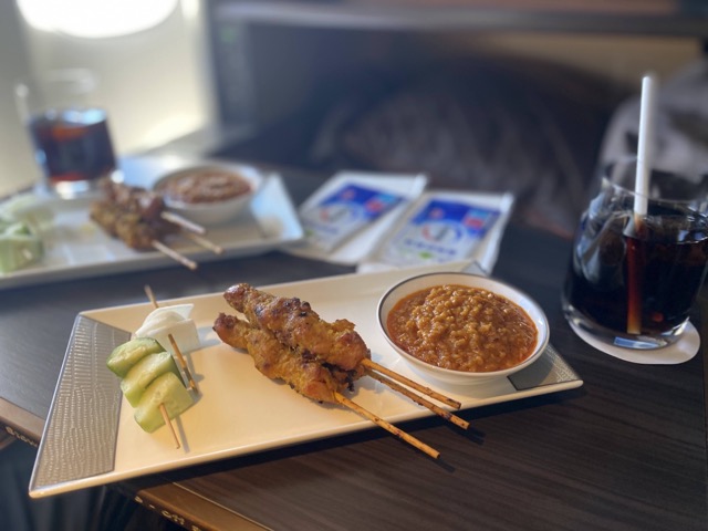 シンガポール航空ファーストクラス機内食