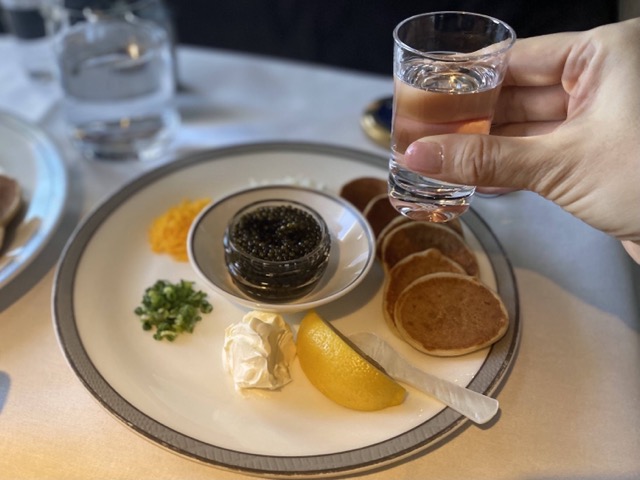 シンガポール航空ファーストクラス機内食