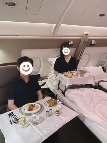 シンガポール航空スイートクラス機内食