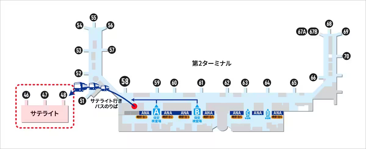 羽田空港第2ターミナル サテライト