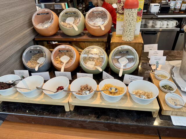 東京マリオットホテル朝食ブッフェ シリアル