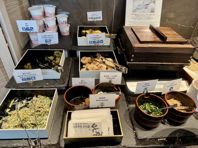 東京マリオットホテル朝食ブッフェ 和食