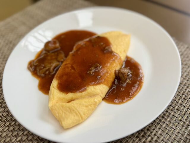 東京マリオットホテル朝食 ビーフシチューオムレツ