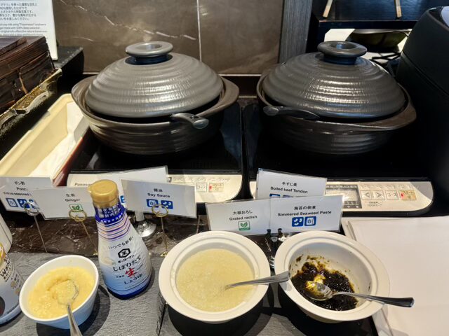 東京マリオットホテル朝食ブッフェ 和食