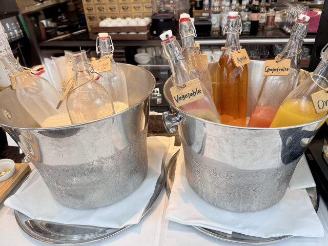 東京マリオットホテル朝食ブッフェ ドリンクバー