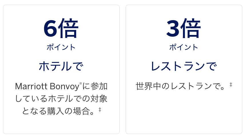マリオットブリリアントアメックス ポイント