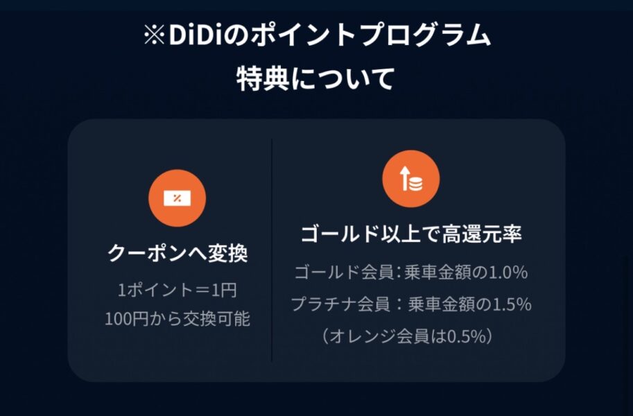 DiDiのポイントプログラム