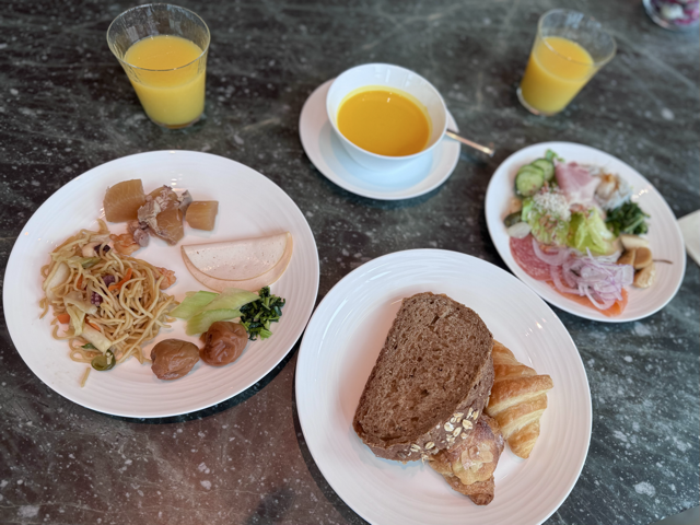 JWマリオット東京エグゼクティブラウンジ朝食